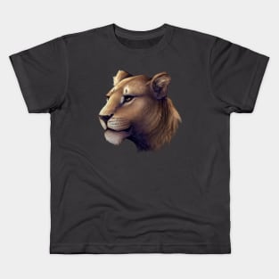 African Lioness at dawn Kids T-Shirt